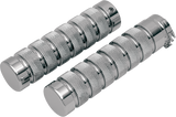 ACCUTRONIX Grips - Knurled - Notched - Chrome GR100-KNC