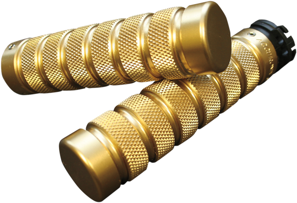 ACCUTRONIX Grips - Knurled - Notched - Brass GR100-KN5
