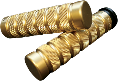 ACCUTRONIX Grips - Knurled - Notched - TBW - Brass GR101-KN5