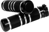 ACCUTRONIX Grips - Knurled - Grooved - Black GR100-KGN